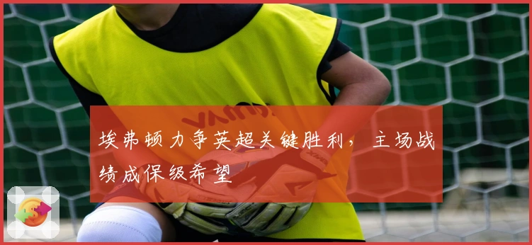 埃弗顿力争英超关键胜利，主场战绩成保级希望